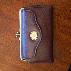 EUC - Vintage Ambassador Design Brown Leather Wallet, circa 1960s